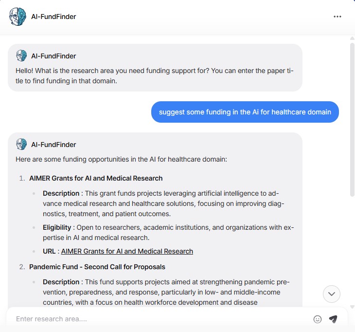 Grant Finder Interface